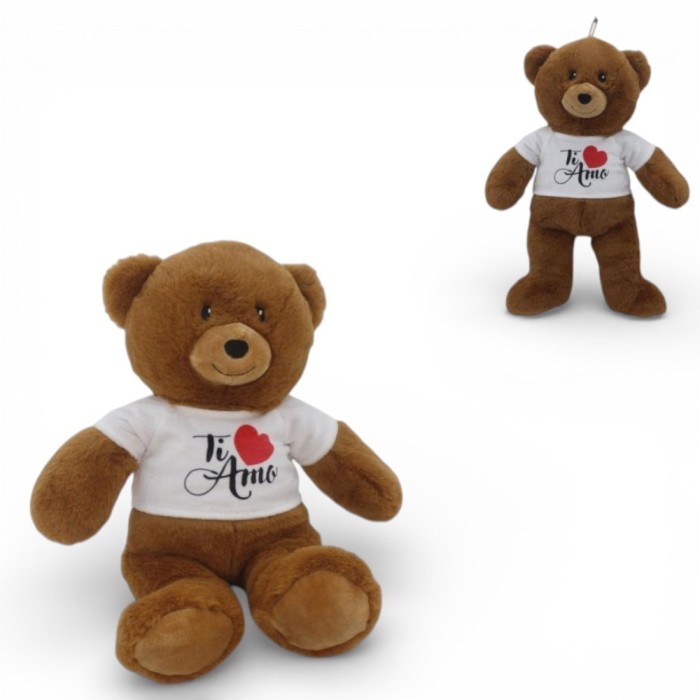 ORSO PELUCHE CON SHIRT CM.25